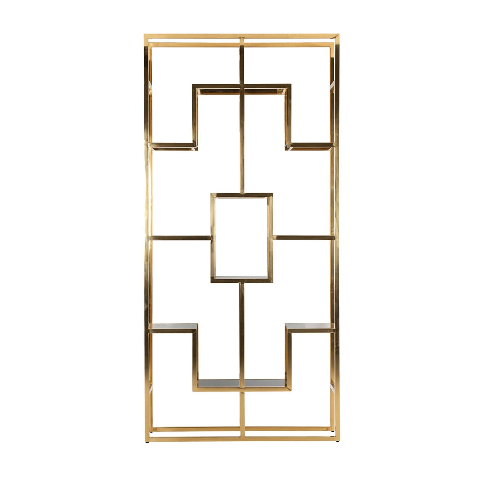 Richmond Interiors Wandschrank Magnus (Gold) Offenes Regal Richmond Interiors