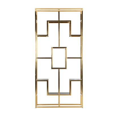 Richmond Interiors Wandschrank Magnus (Gold) Offenes Regal Richmond Interiors