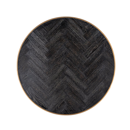 Richmond Interiors Couchtisch Blackbone Brass black rustic (Set of 2) Couchtisch Richmond Interiors
