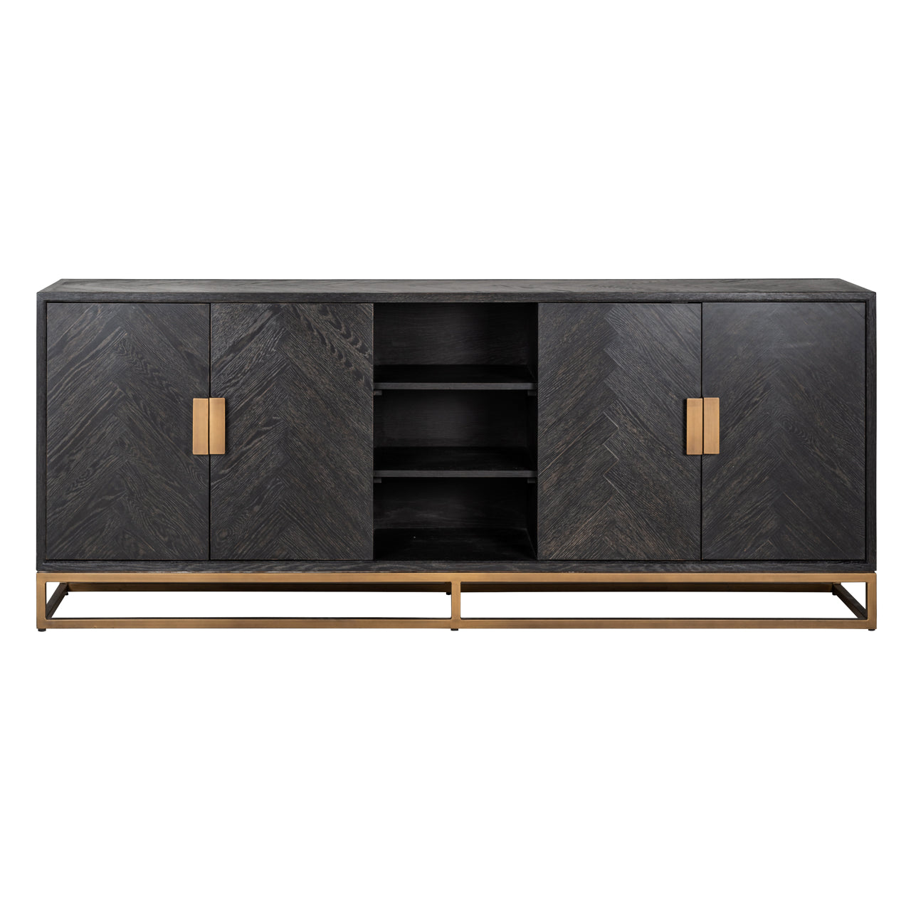 Richmond Interiors Sideboard Blackbone Brass black rustic Sideboard Richmond Interiors