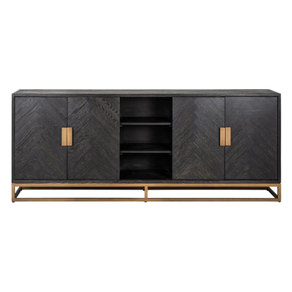 Richmond Interiors Sideboard Blackbone Brass black rustic Sideboard Richmond Interiors