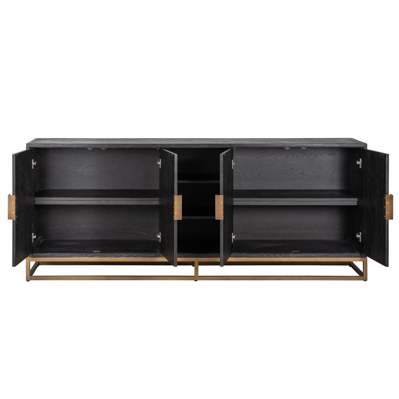 Richmond Interiors Sideboard Blackbone Brass black rustic Sideboard Richmond Interiors