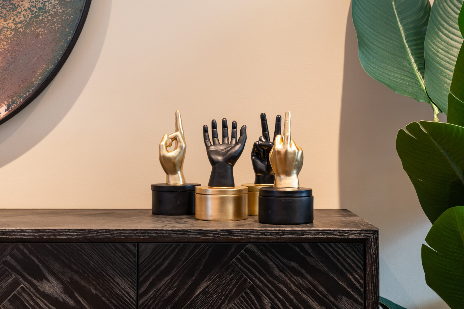 Richmond Interiors Sideboard Blackbone Brass black rustic Sideboard Richmond Interiors