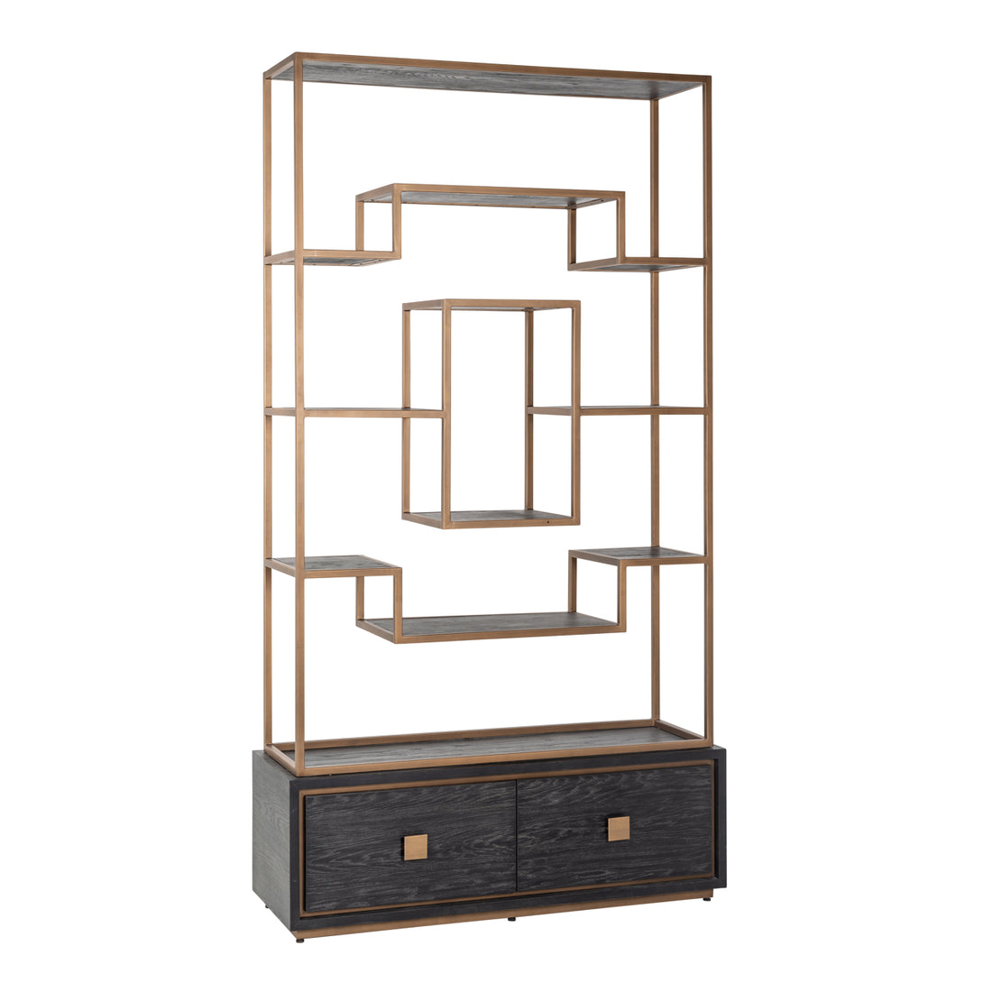 Richmond Interiors Vitrine Hunter black rustic Vitrine Richmond Interiors