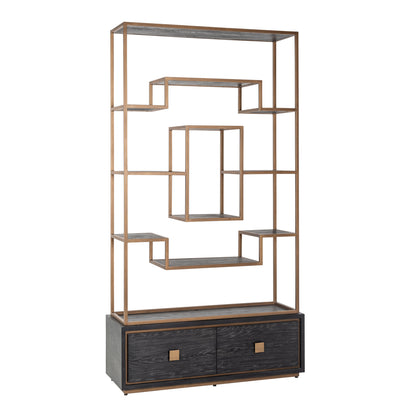Richmond Interiors Vitrine Hunter black rustic Vitrine Richmond Interiors