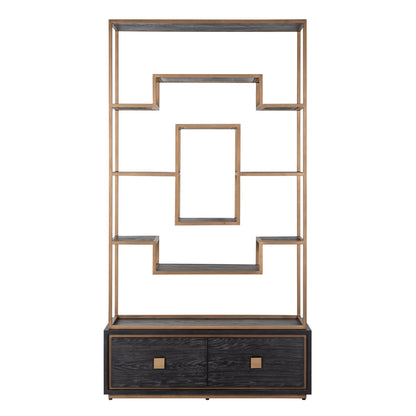 Richmond Interiors Vitrine Hunter black rustic Vitrine Richmond Interiors