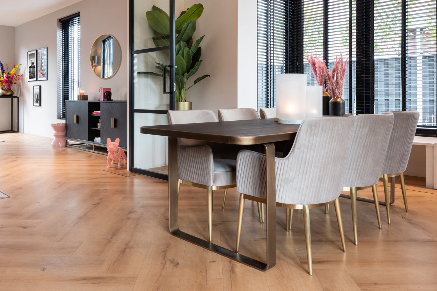 Richmond Interiors Spiegel Maevy gold 110Ø Spiegel Richmond Interiors