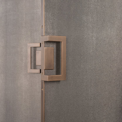 Richmond Interiors Schrank Bloomville brass shagreen Schrank Richmond Interiors