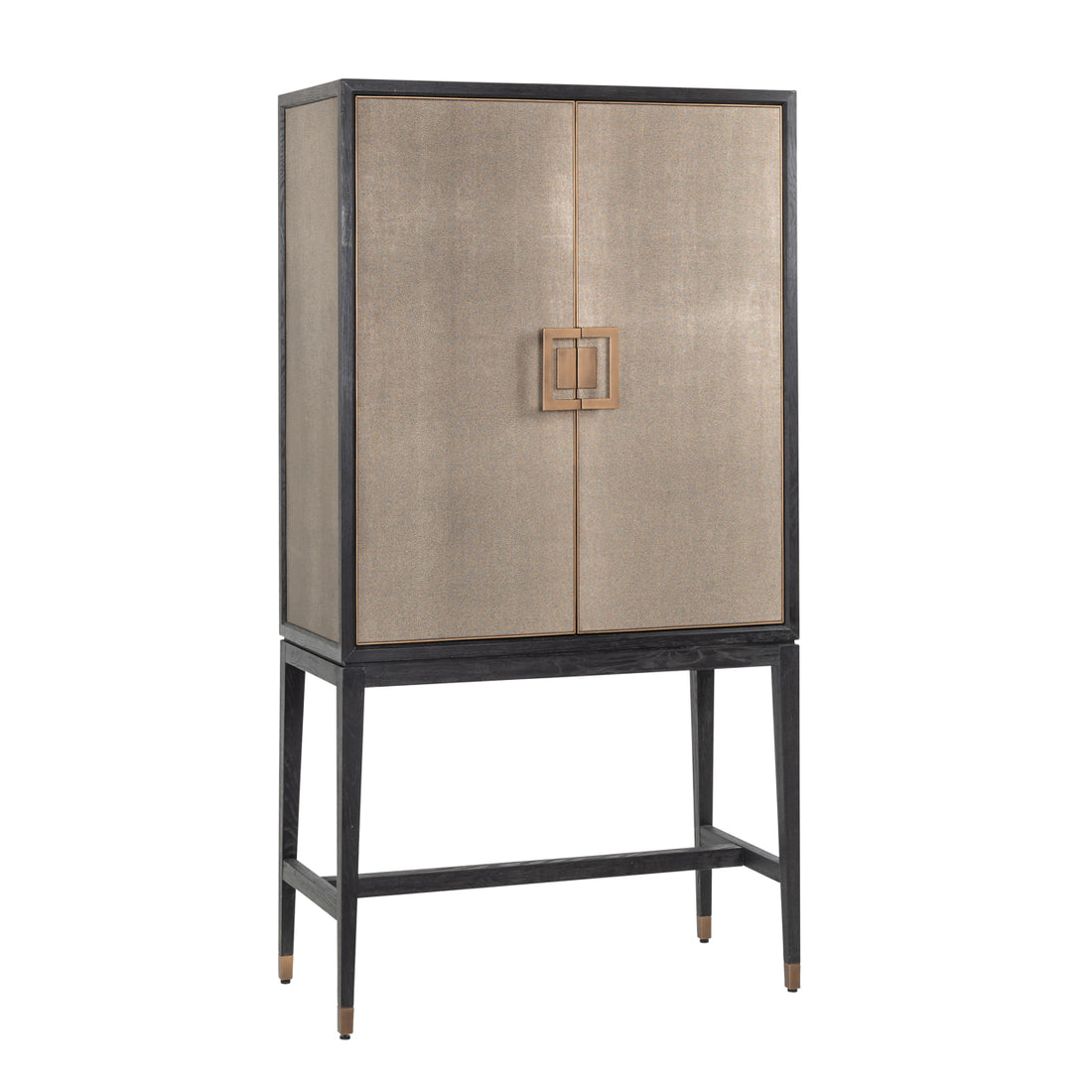Richmond Interiors Schrank Bloomville brass shagreen Schrank Richmond Interiors