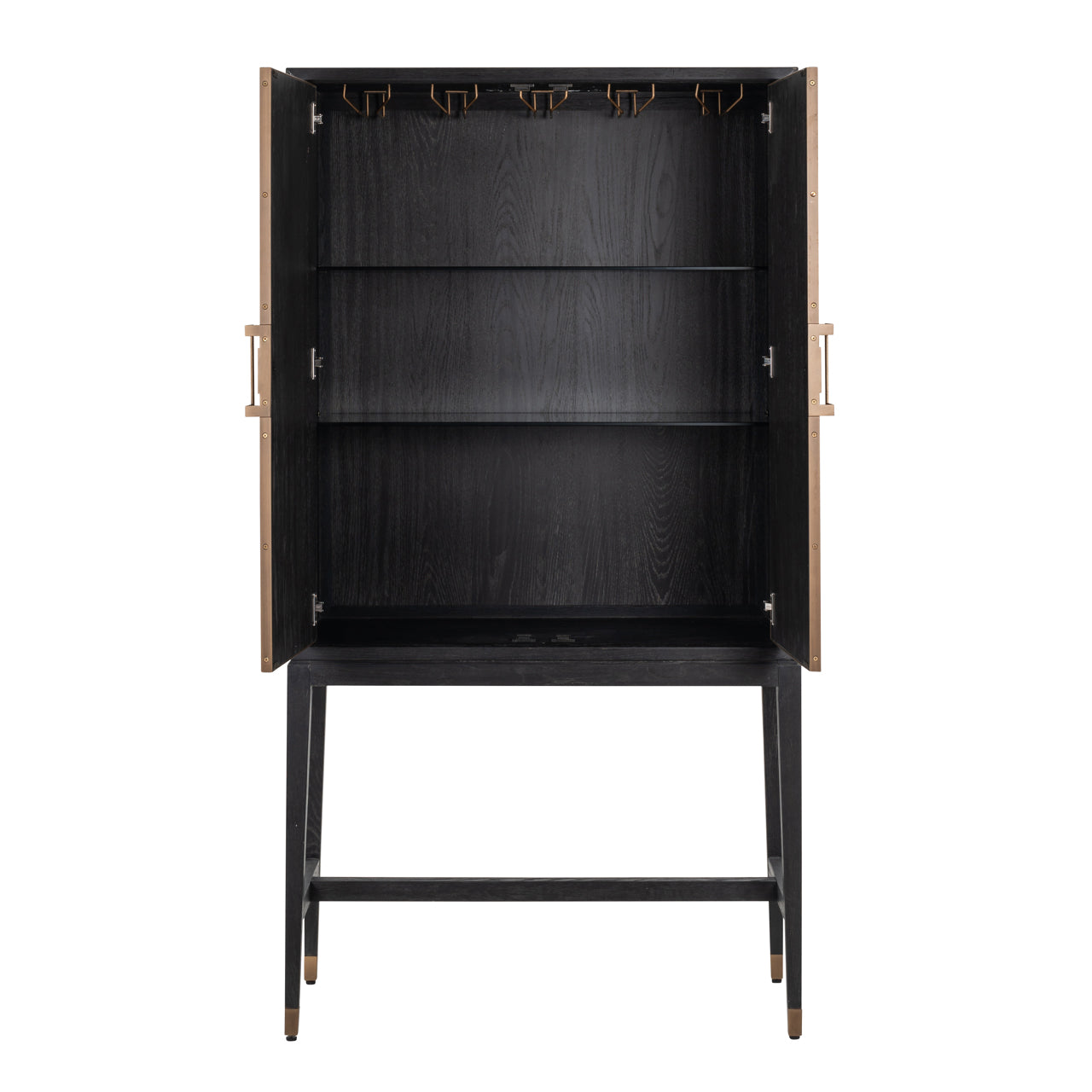 Richmond Interiors Schrank Bloomville brass shagreen Schrank Richmond Interiors