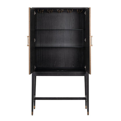 Richmond Interiors Schrank Bloomville brass shagreen Schrank Richmond Interiors
