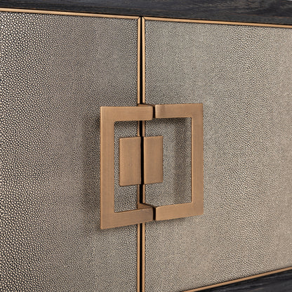 Richmond Interiors TV-Schrank Bloomville brass shagreen TV-Schrank Richmond Interiors