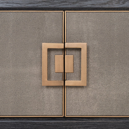 Richmond Interiors TV-Schrank Bloomville brass shagreen TV-Schrank Richmond Interiors