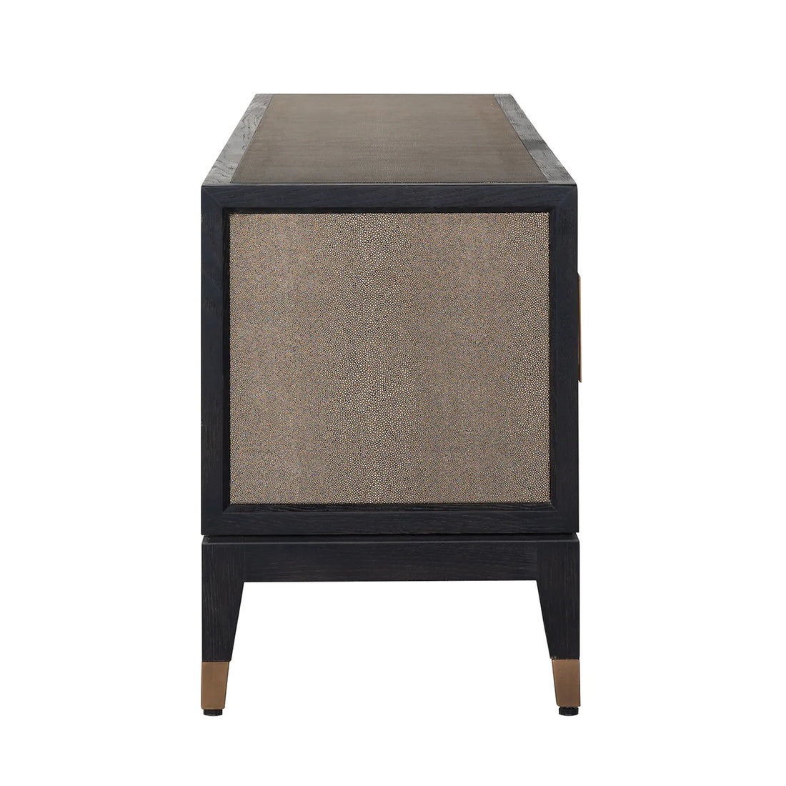 Richmond Interiors TV-Schrank Bloomville brass shagreen TV-Schrank Richmond Interiors