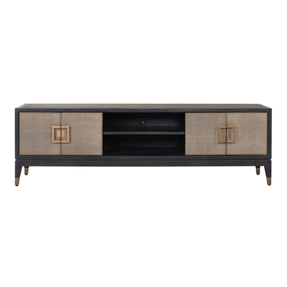 Richmond Interiors TV-Schrank Bloomville brass shagreen TV-Schrank Richmond Interiors