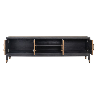 Richmond Interiors TV-Schrank Bloomville brass shagreen TV-Schrank Richmond Interiors