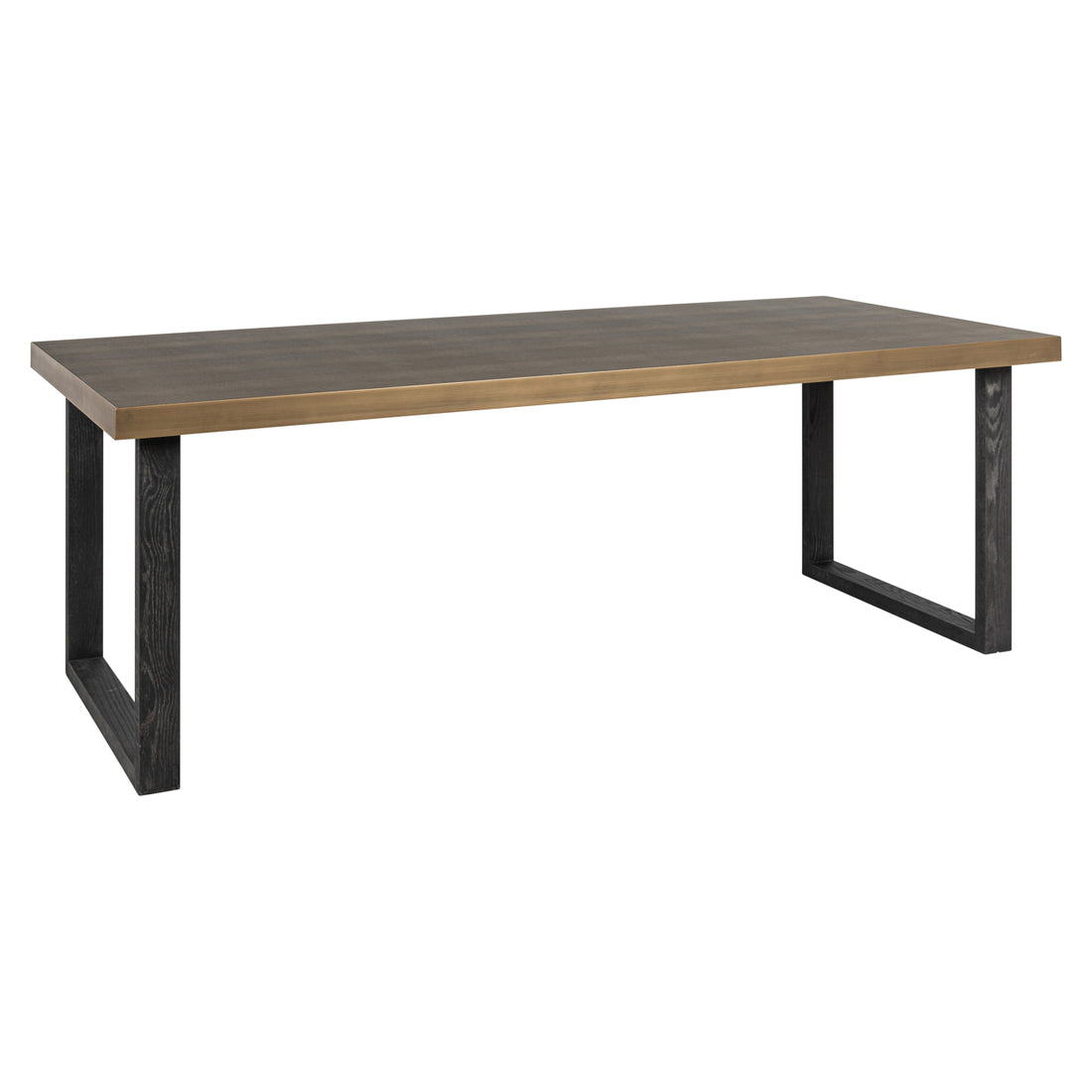 Richmond Interiors Esstisch Bloomville brass shagreen incl. glass top 200 Esstisch Richmond Interiors
