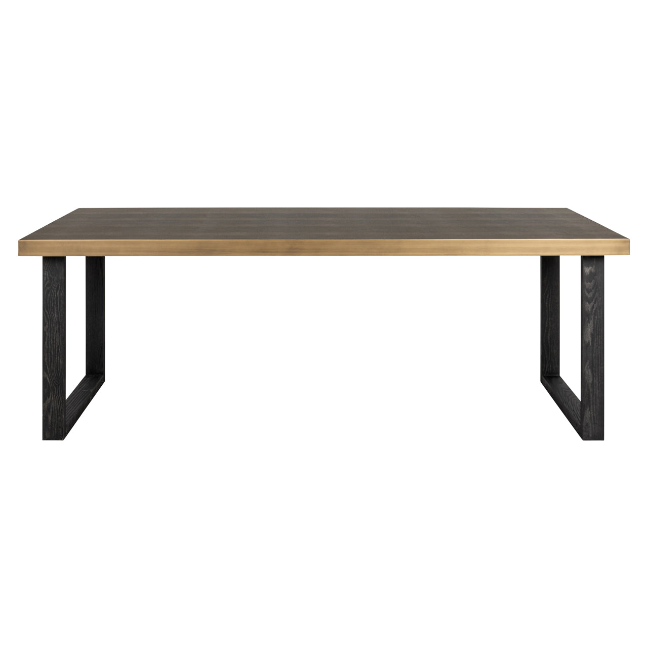Richmond Interiors Esstisch Bloomville brass shagreen incl. glass top 230