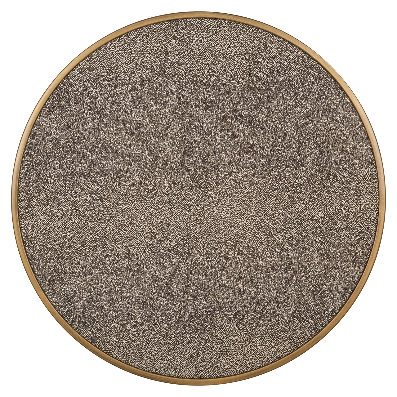 Richmond Interiors Beistelltisch Bloomville brass shagreen incl. glass (Set of 2) Beistelltisch Richmond Interiors