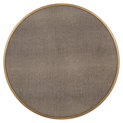 Richmond Interiors Beistelltisch Bloomville brass shagreen incl. glass (Set of 2) Beistelltisch Richmond Interiors