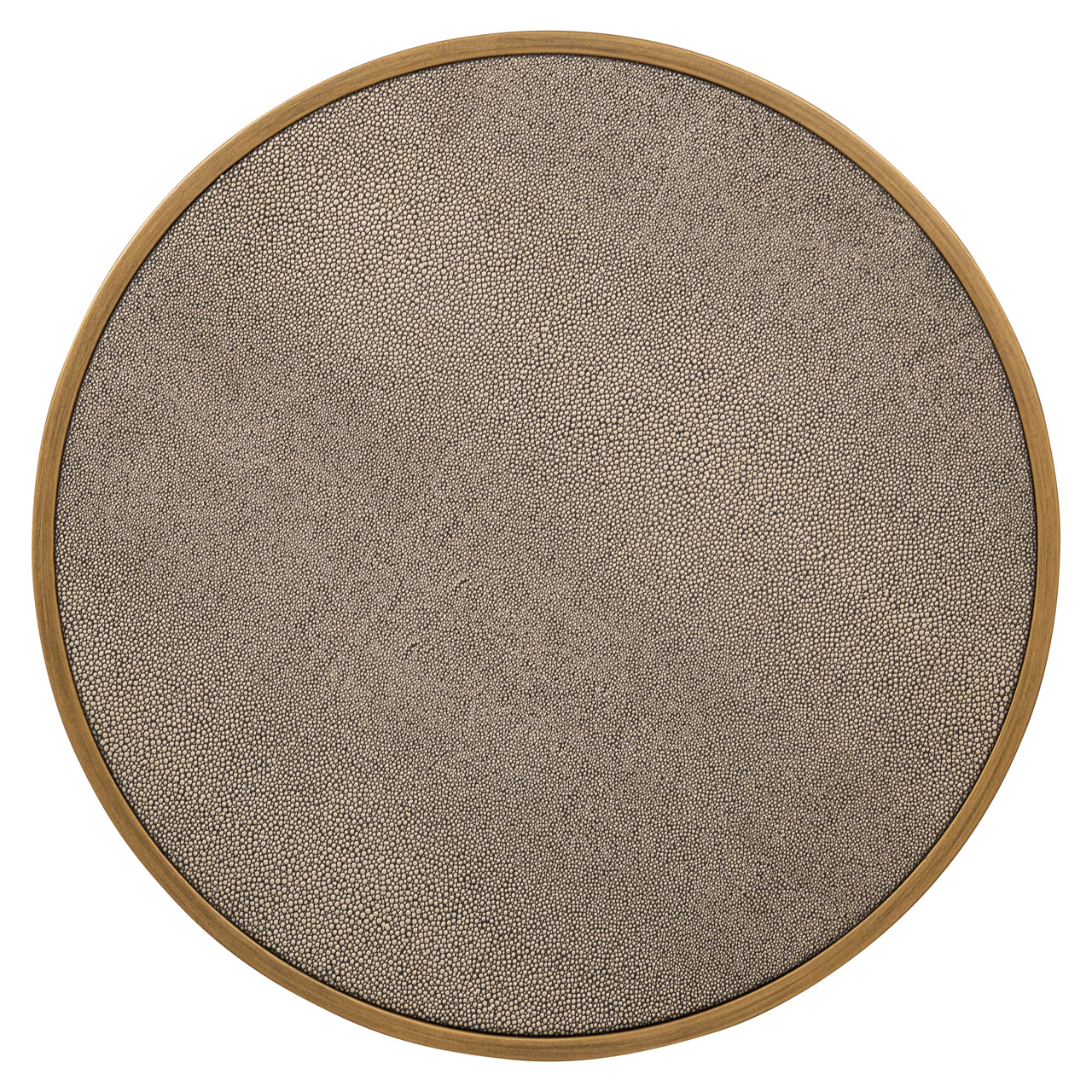 Richmond Interiors Beistelltisch Bloomville brass shagreen incl. glass (Set of 2) Beistelltisch Richmond Interiors