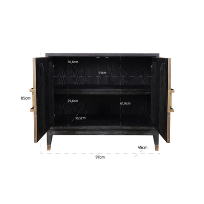 Richmond Interiors Sideboard Bloomville brass shagreen Richmond Interiors