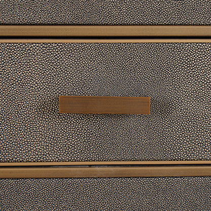 Richmond Interiors Nachttisch Bloomville – Brown (mit Glasplatte &amp; 1 Schublade) Nachttisch Richmond Interiors
