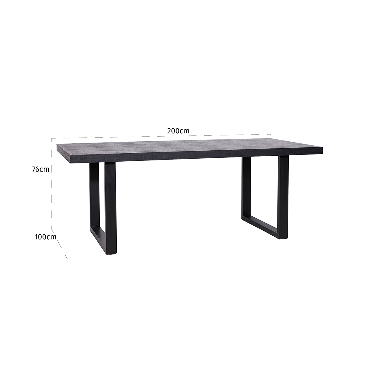 Richmond Interiors Esstisch Blax black 200 Esstisch Richmond Interiors