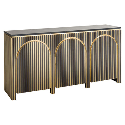 Richmond Interiors Sideboard Les Arcs brushed gold Richmond Interiors