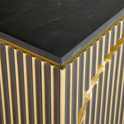 Richmond Interiors Sideboard Les Arcs brushed gold Richmond Interiors