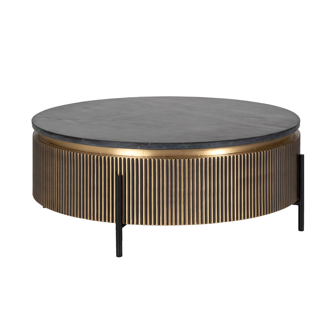 Richmond Interiors Couchtisch Ironville gold 90Ø Couchtisch Richmond Interiors