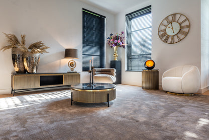 Richmond Interiors coffee table Ironville 90Ø gold