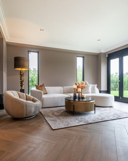 Richmond Interiors Couchtisch Ironville gold 90Ø Couchtisch Richmond Interiors