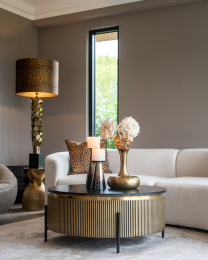 Richmond Interiors Couchtisch Ironville gold 90Ø Couchtisch Richmond Interiors