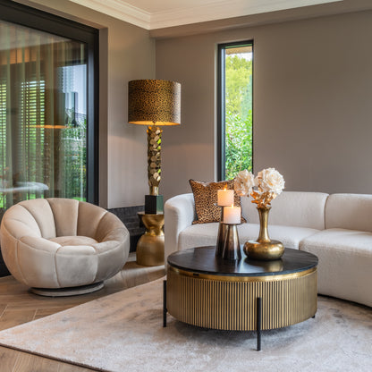 Richmond Interiors Couchtisch Ironville gold 90Ø Couchtisch Richmond Interiors