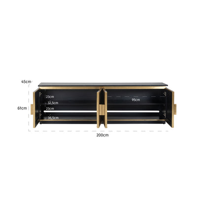 Richmond Interiors TV-Schrank Ironville gold TV-Schrank Richmond Interiors