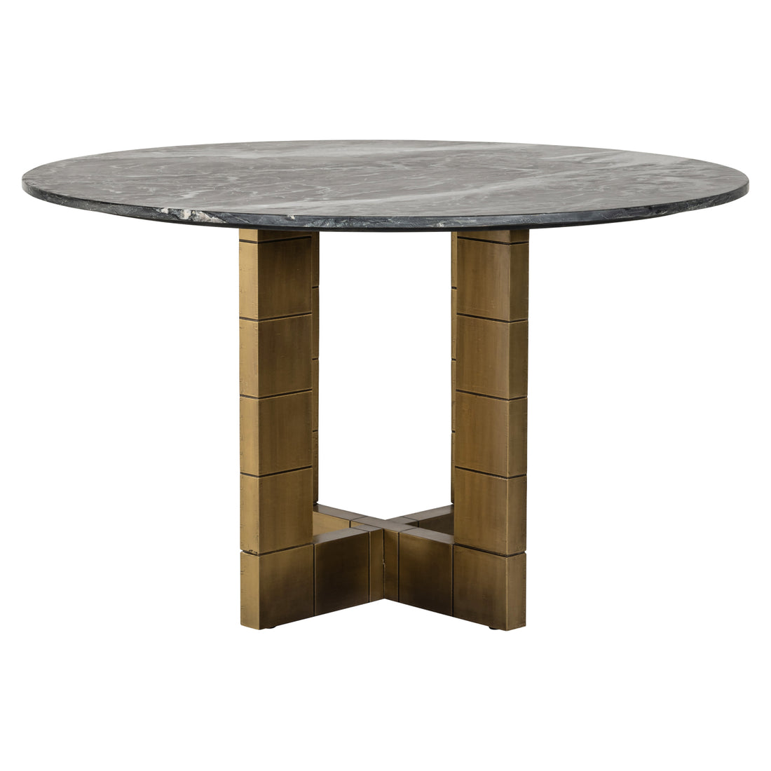 Richmond Interiors Esstisch Collada black/gold 130Ø Esstisch Richmond Interiors