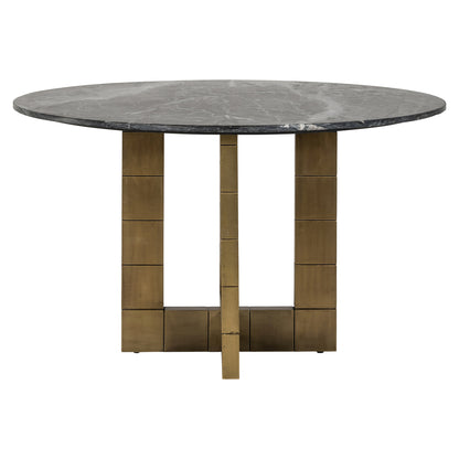 Richmond Interiors Esstisch Collada black/gold 130Ø Esstisch Richmond Interiors