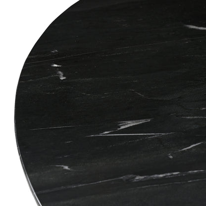 Richmond Interiors Esstisch Collada black/gold 130Ø Esstisch Richmond Interiors