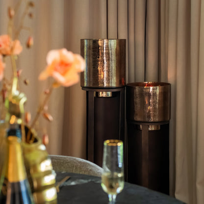 Richmond Interiors Esstisch Collada black/gold 130Ø Esstisch Richmond Interiors