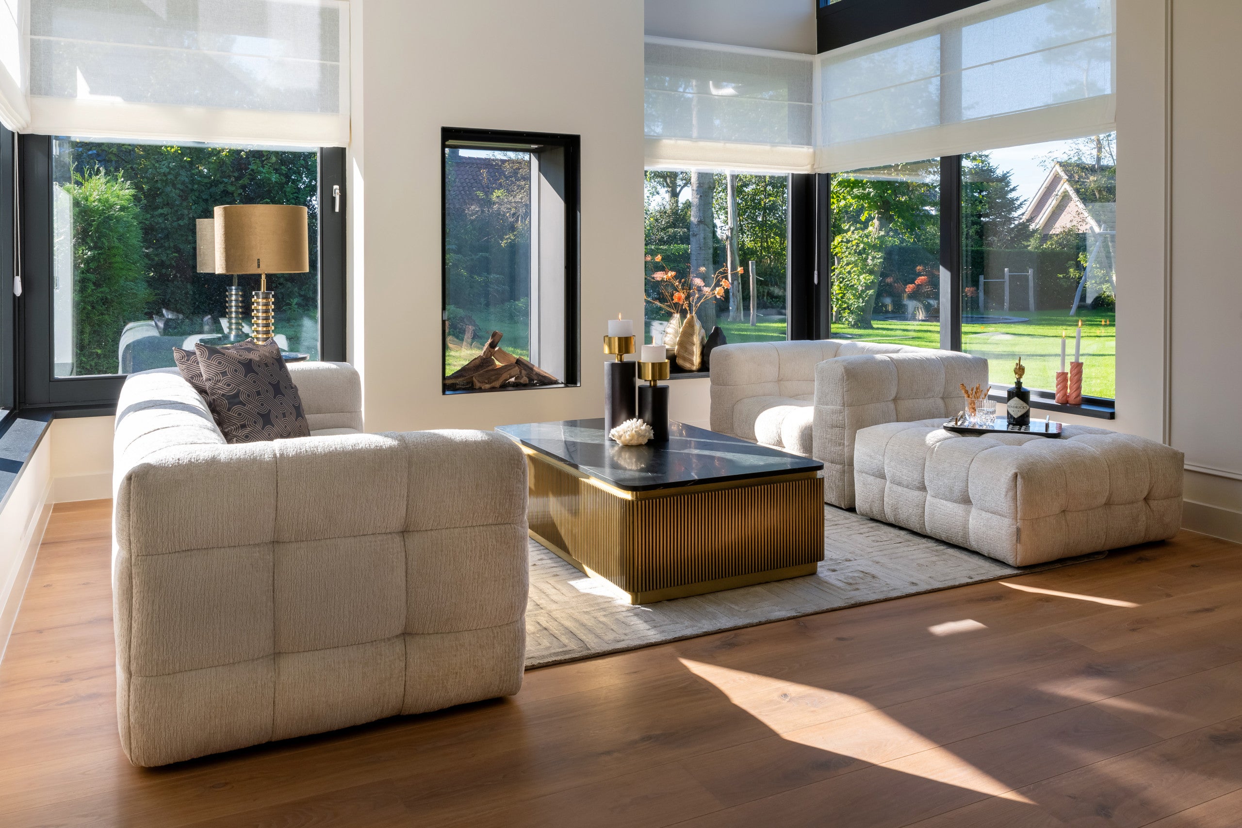 Richmond Interiors Couchtisch Ironville gold