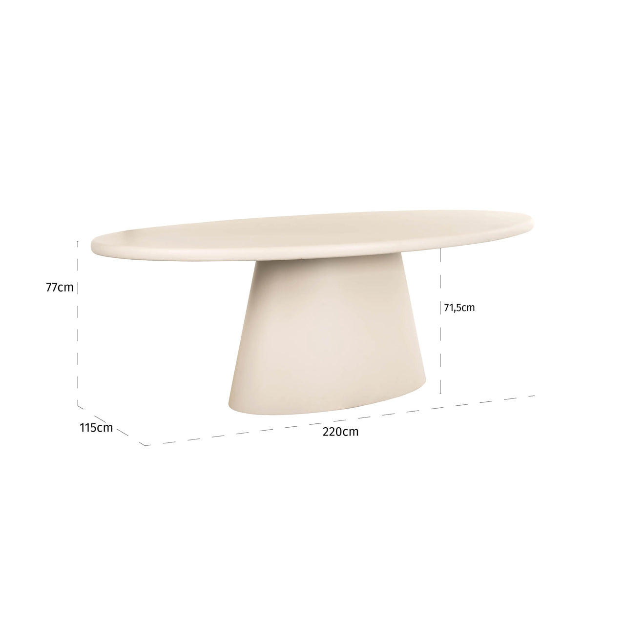Richmond Interiors Esstisch Clayton beige 220 Esstisch Richmond Interiors