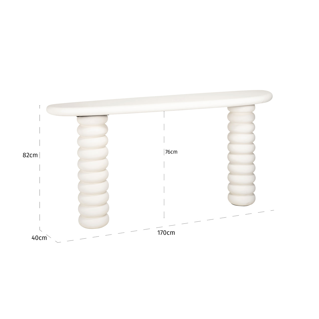 Richmond Interiors Konsole Bloomstone white 170 Konsole Richmond Interiors