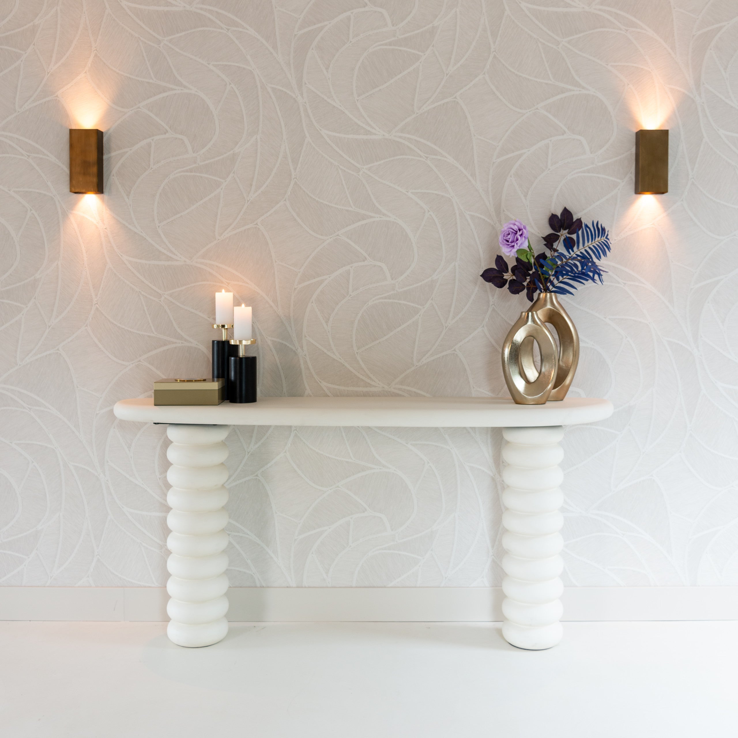 Richmond Interiors Kerzenhalter Caya black/gold small Kerzenhalter Richmond Interiors