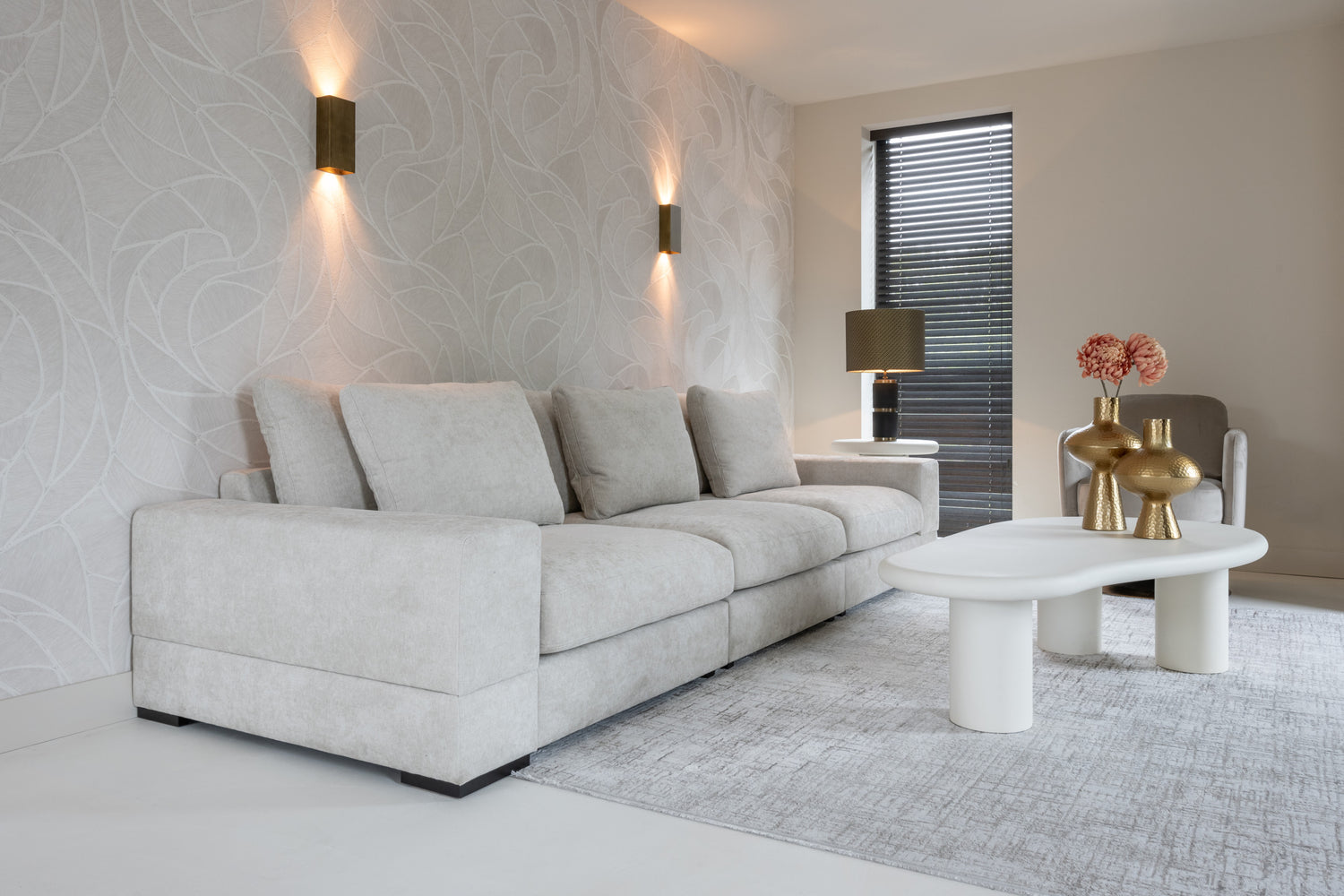 Richmond Interiors Couchtisch Bloomstone white 160x80