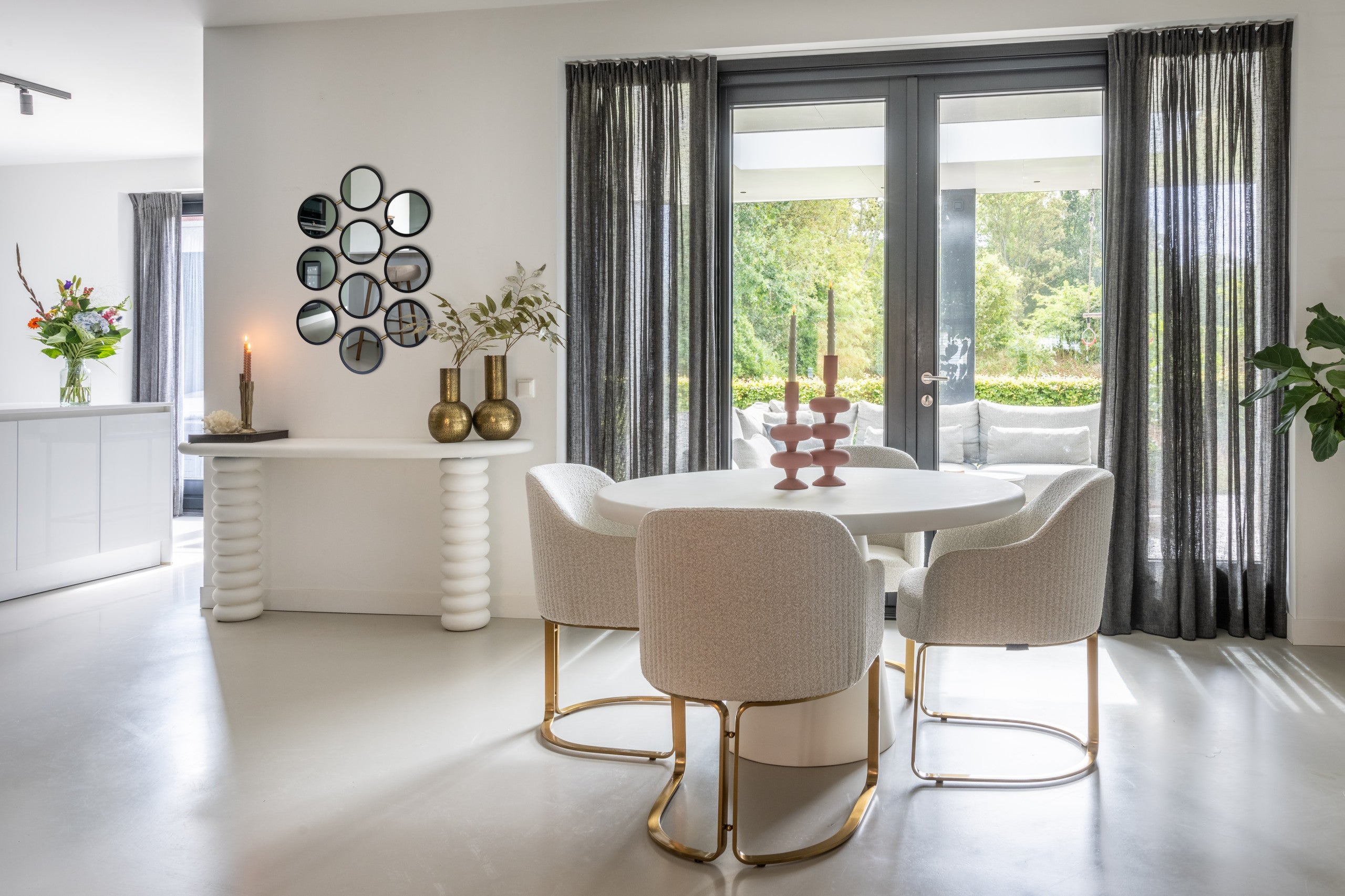 Richmond Interiors Konsole Bloomstone white 170