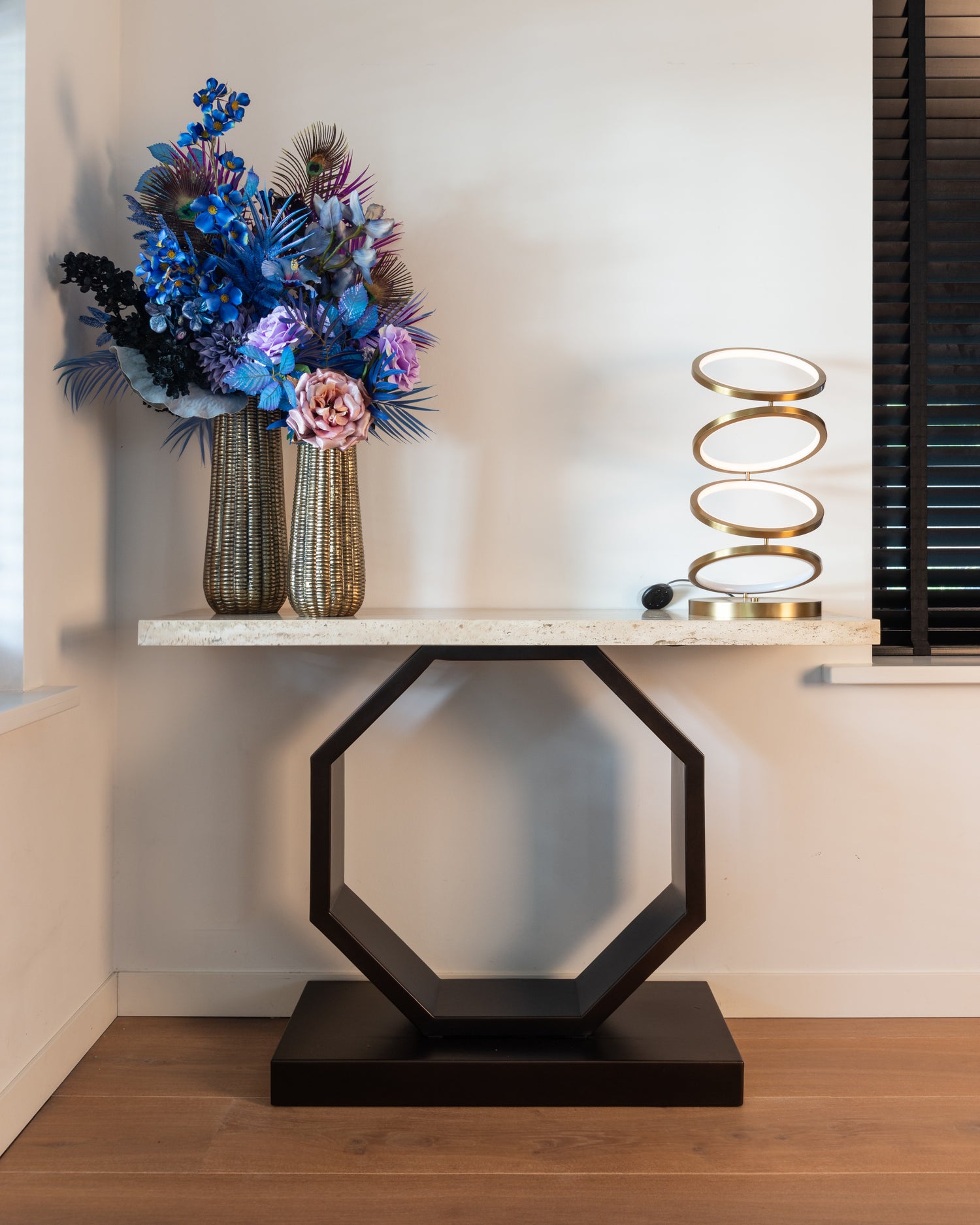 Richmond Interiors Tischlampe Jaimin brushed gold Tischlampe Richmond Interiors