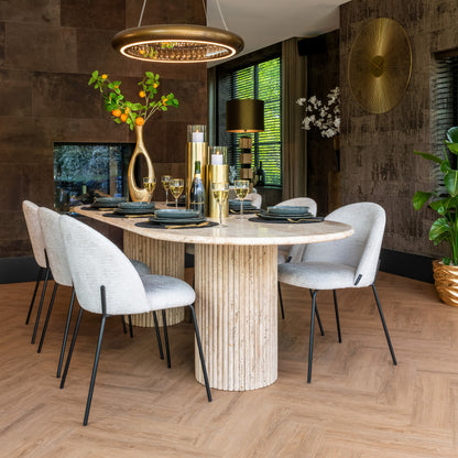 Richmond Interiors La Cantera oval dining table 240cm