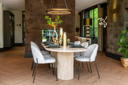 Richmond Interiors Esszimmerstuhl Alyssa cream fusion (Set of 2) Esszimmerstuhl Richmond Interiors
