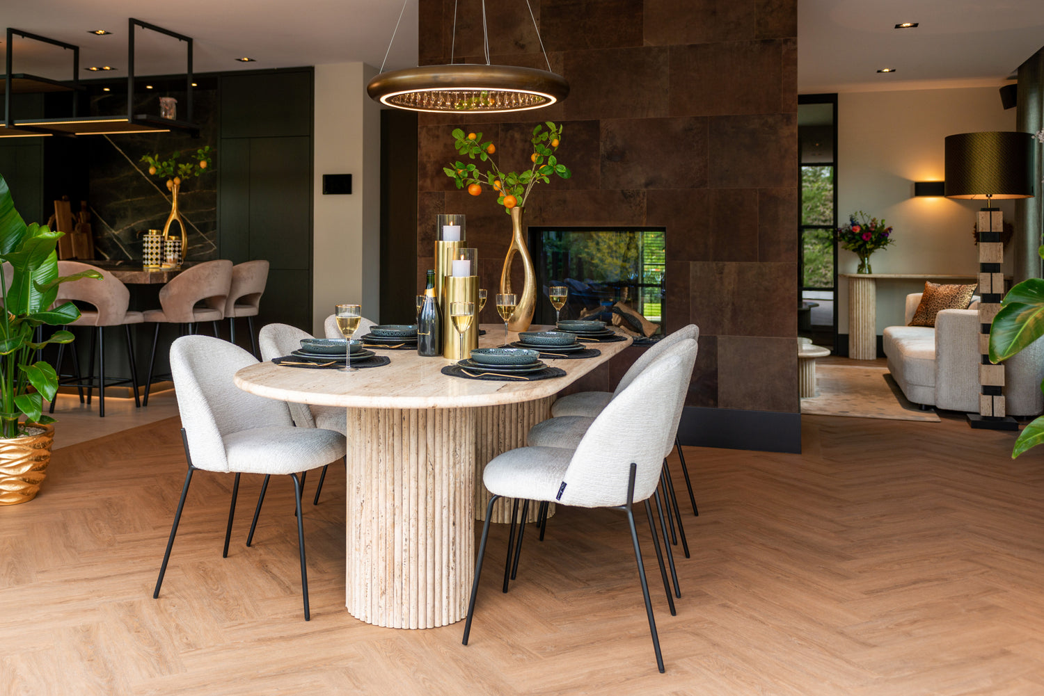 Richmond Interiors La Cantera oval dining table 240cm